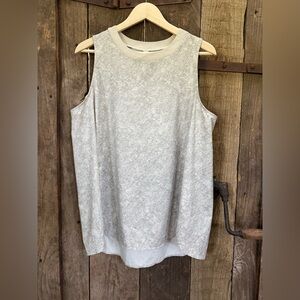 Athleta Shirt Womens 1X Tan Zephyr Refined Abstract Sleeveless Athletic Tank